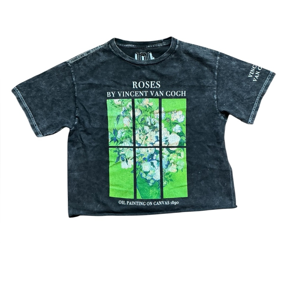 Vincent Van Gogh “Roses” Crop Top